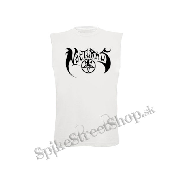 NOCTURNUS - Logo - biele detské tričko bez rukávov