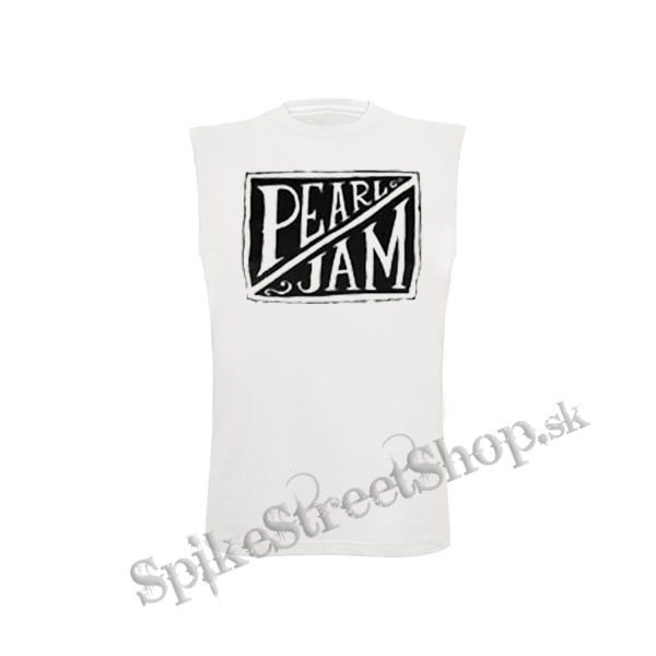 PEARL JAM - Logo - biele detské tričko bez rukávov