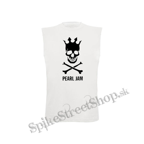 PEARL JAM - Skull - biele detské tričko bez rukávov