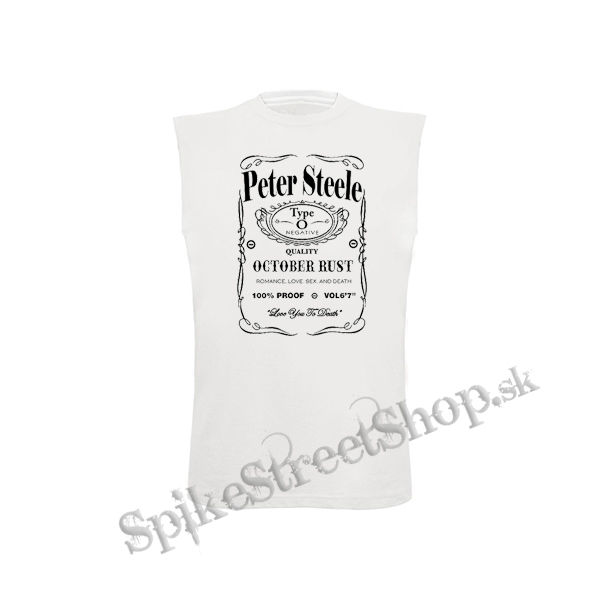 PETER STEELE - Jack Daniels Crest - biele detské tričko bez rukávov