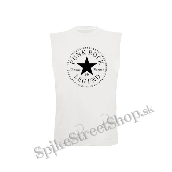 PUNK ROCK LEGEND - Charlie Harper - biele detské tričko bez rukávov