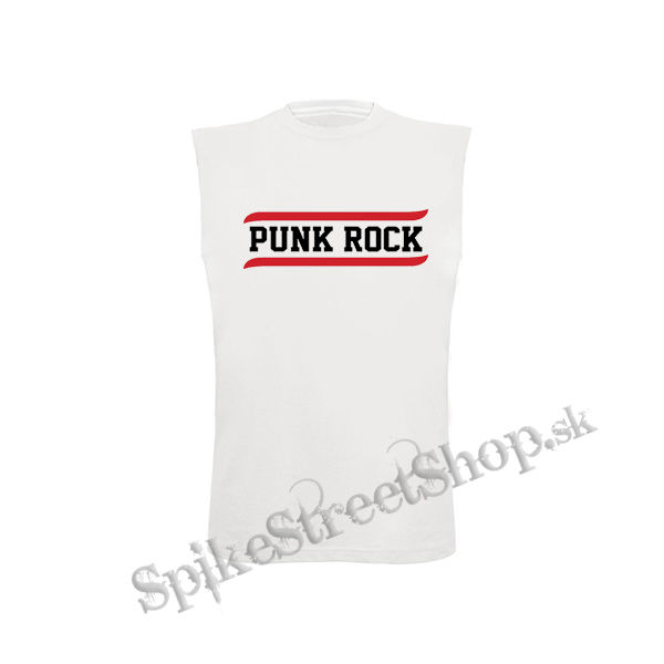 PUNKROCK - Logo Motive 3 - biele detské tričko bez rukávov