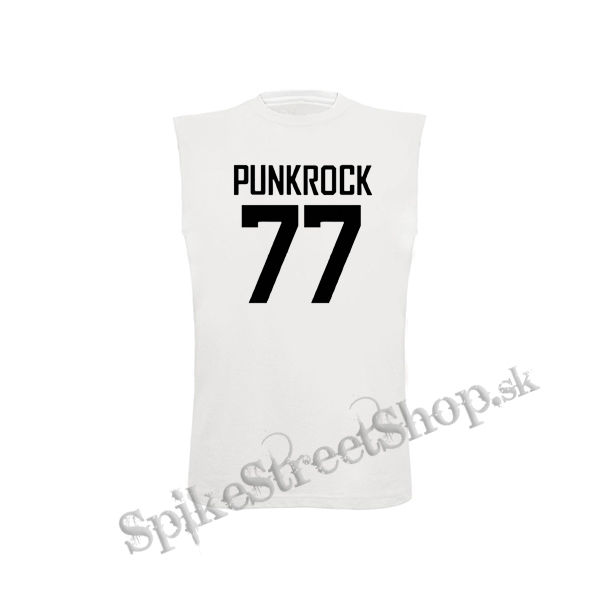 PUNKROCK 77 - Logo Motive 2 - biele detské tričko bez rukávov