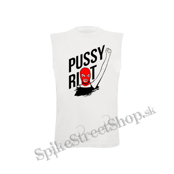 PUSSY RIOT - biele detské tričko bez rukávov