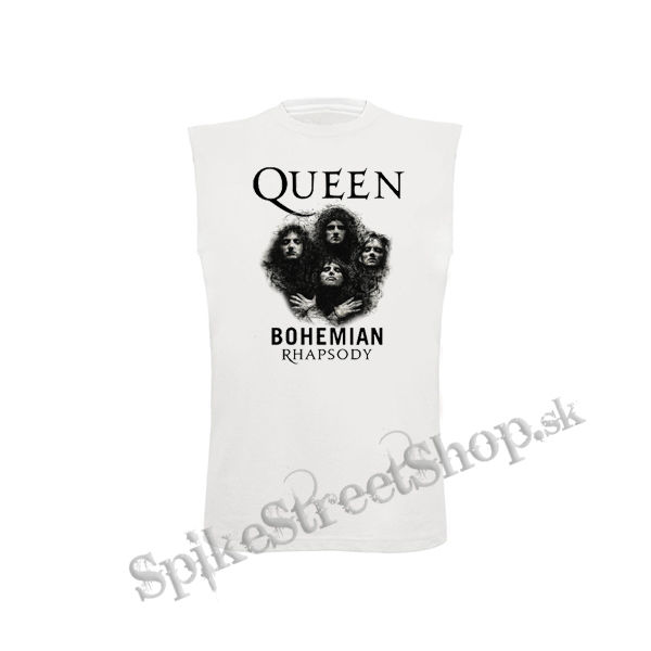 QUEEN - Bohemian Rhapsody - biele detské tričko bez rukávov