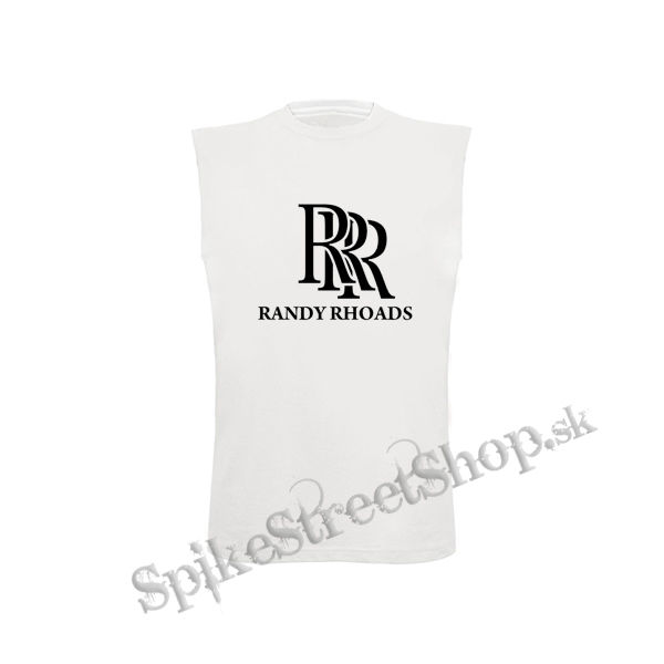 RANDY RHOADS - Logo - biele detské tričko bez rukávov