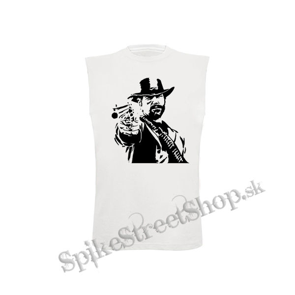 RED DEAD REDEMPTION - Arthur Morgan - biele detské tričko bez rukávov