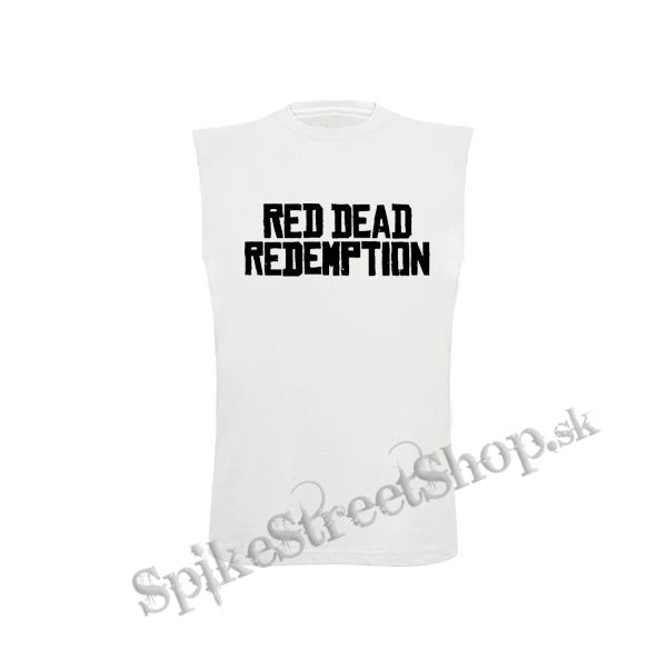 RED DEAD REDEMPTION - Logo - biele detské tričko bez rukávov