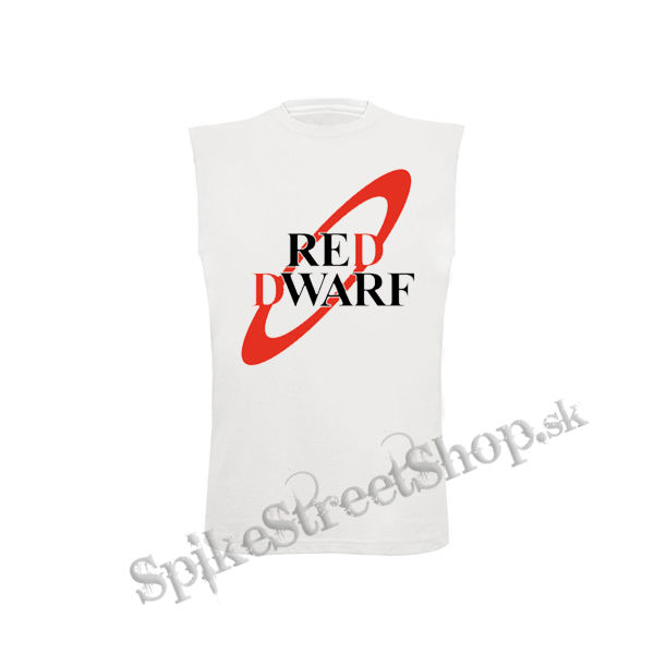 RED DWARF - biele detské tričko bez rukávov