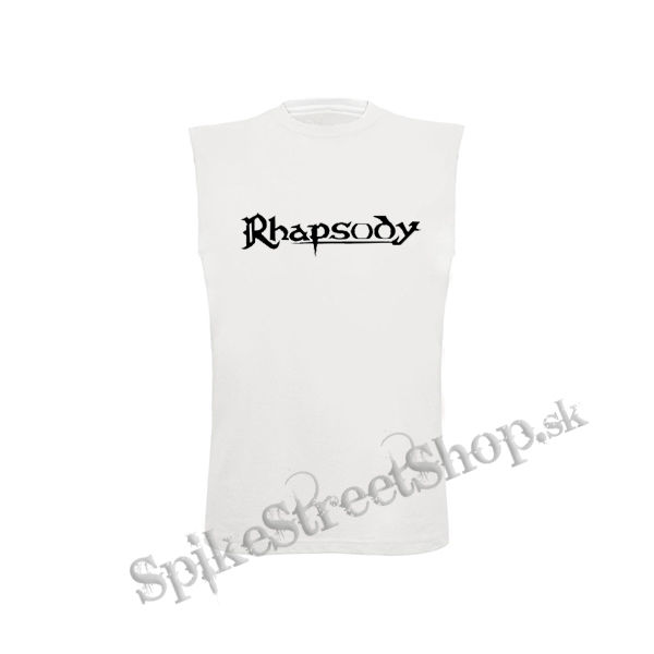 RHAPSODY - Logo - biele detské tričko bez rukávov