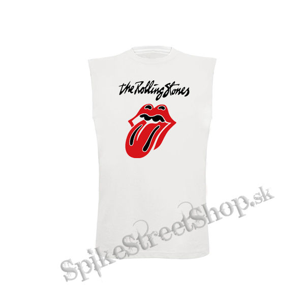 ROLLING STONES - Tongue  Motive 2 - biele detské tričko bez rukávov