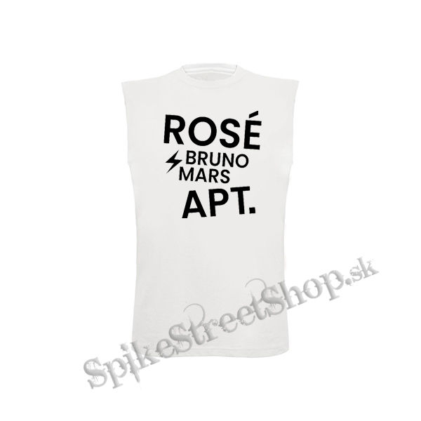ROSÉ & BRUNO MARS - APT - Motive 2 - biele detské tričko bez rukávov