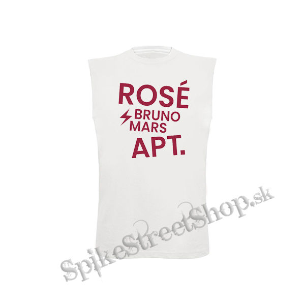 ROSÉ & BRUNO MARS - APT - Pink  Motive 2 - biele detské tričko bez rukávov