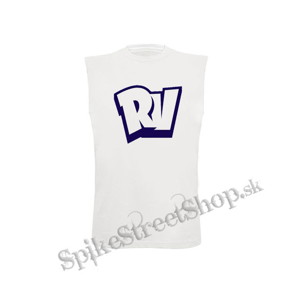 RUMBLEVERSE - Logo CREST - biele detské tričko bez rukávov