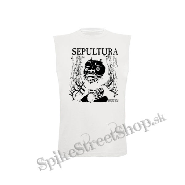 SEPULTURA - Roots Bloody Black - biele detské tričko bez rukávov
