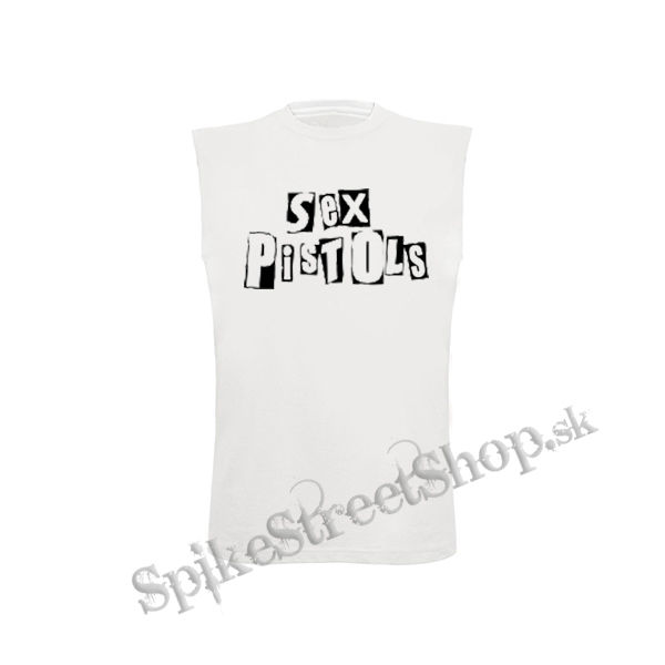 SEX PISTOLS - Logo - biele detské tričko bez rukávov