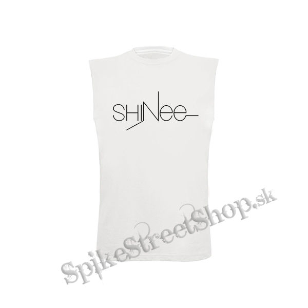 SHINEE - Logo Kpop Band - biele detské tričko bez rukávov