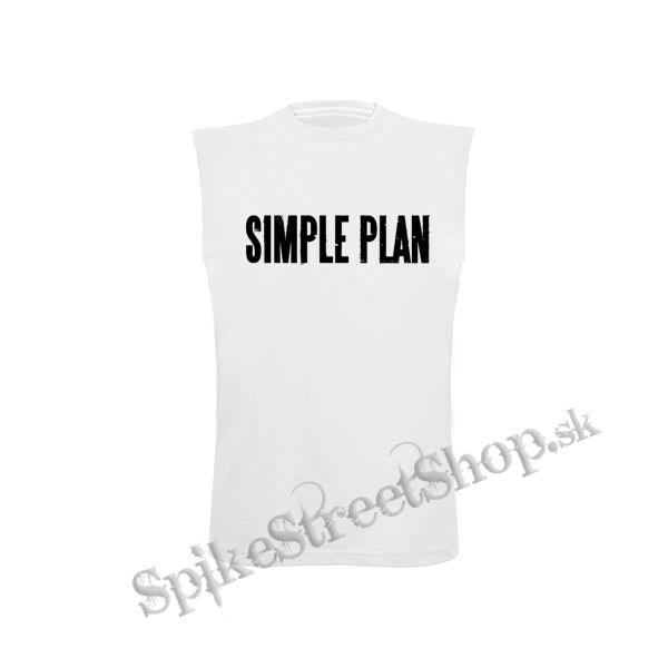 SIMPLE PLAN - Logo - biele detské tričko bez rukávov