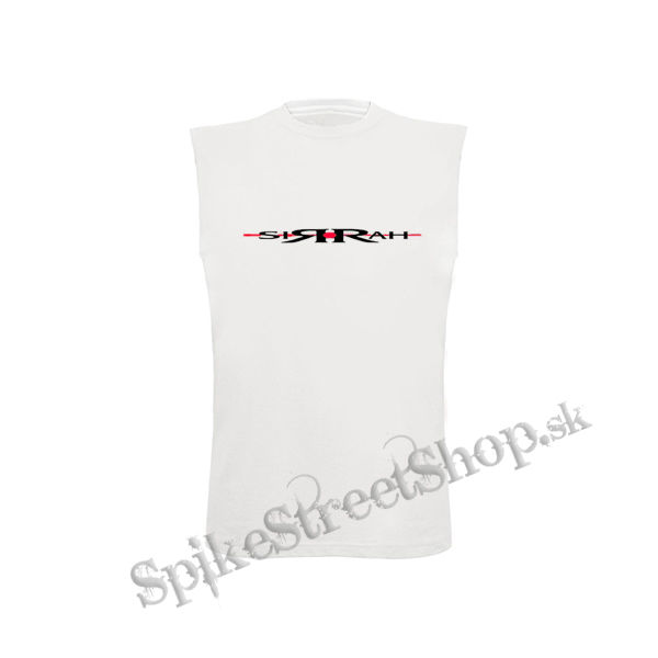 SIRRAH - Logo - biele detské tričko bez rukávov