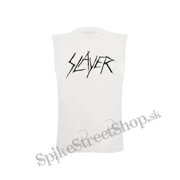 SLAYER - Logo Vintage - biele detské tričko bez rukávov