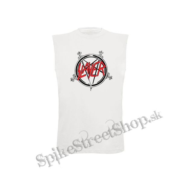 SLAYER - Znak - biele detské tričko bez rukávov