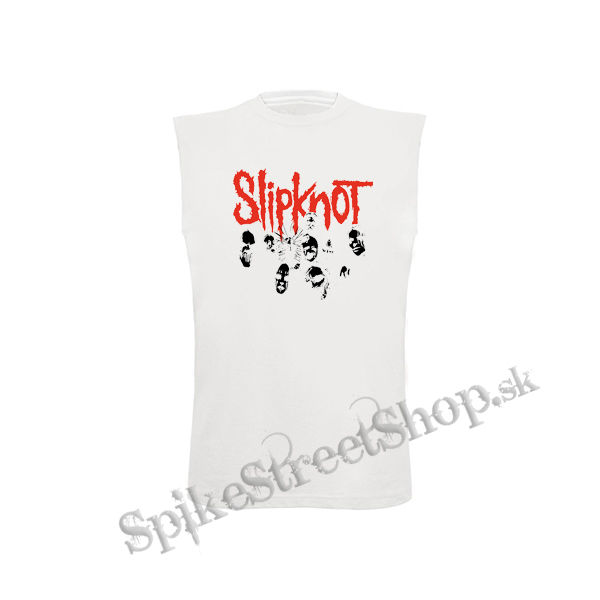 SLIPKNOT - Band - biele detské tričko bez rukávov