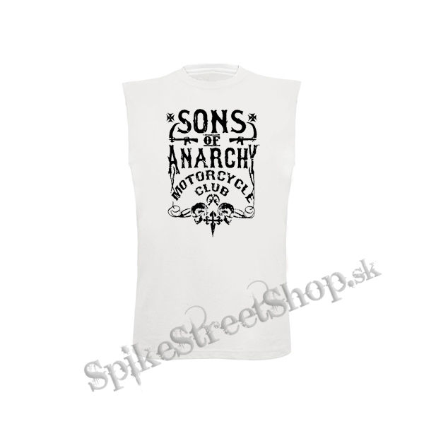 SONS OF ANARCHY - Motorcycle Club - biele detské tričko bez rukávov