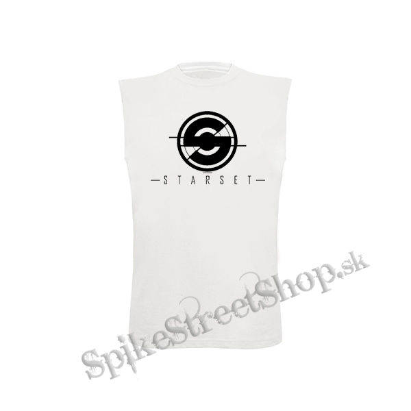 STARSET - Logo - biele detské tričko bez rukávov