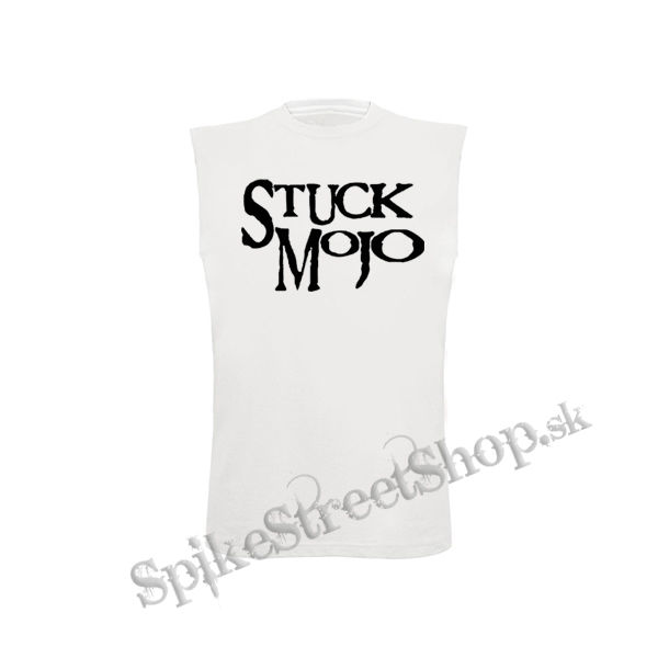STUCK MOJO - Logo - biele detské tričko bez rukávov