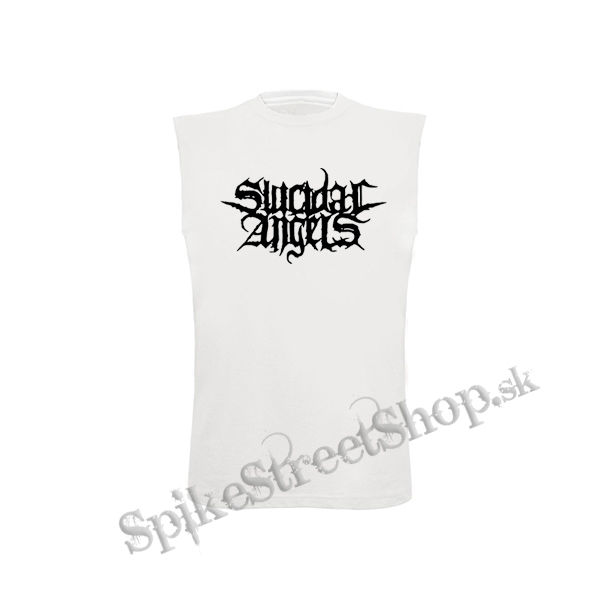SUICIDAL ANGELS - Logo - biele detské tričko bez rukávov