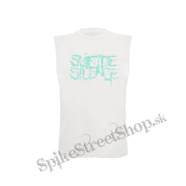 SUICIDE SILENCE - Turquoise Logo - biele detské tričko bez rukávov