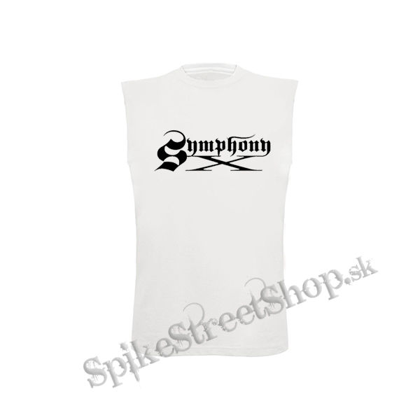 SYMPHONY X - Logo - biele detské tričko bez rukávov