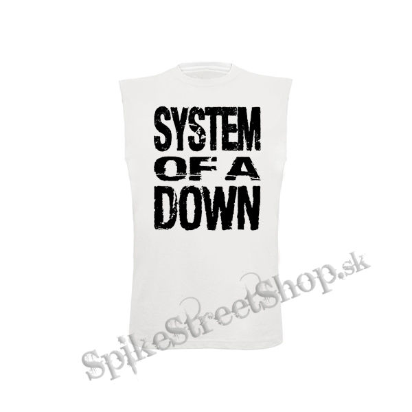 SYSTEM OF A DOWN - Logo - biele detské tričko bez rukávov