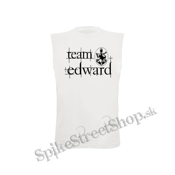 TEAM EDWARD - Twilight Eclipse - biele detské tričko bez rukávov