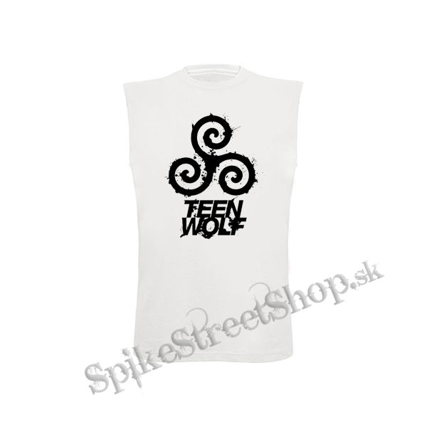 TEEN WOLF - Logo & Crest - biele detské tričko bez rukávov