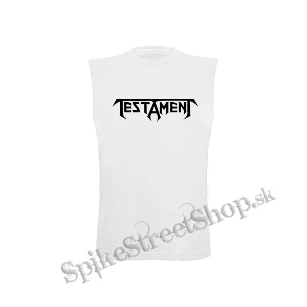 TESTAMENT - Logo - biele detské tričko bez rukávov