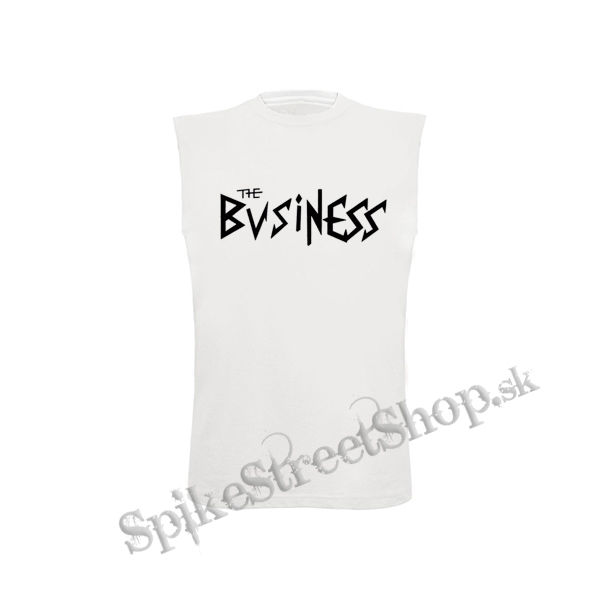 THE BUSINESS - Logo - biele detské tričko bez rukávov