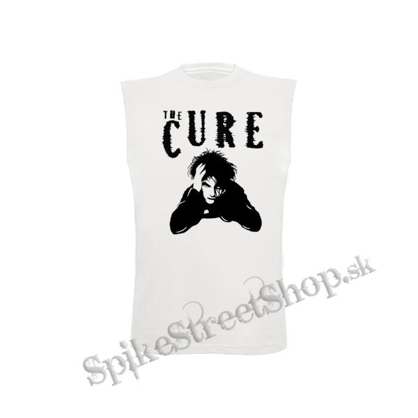 THE CURE - Robert Smith Portrait - biele detské tričko bez rukávov