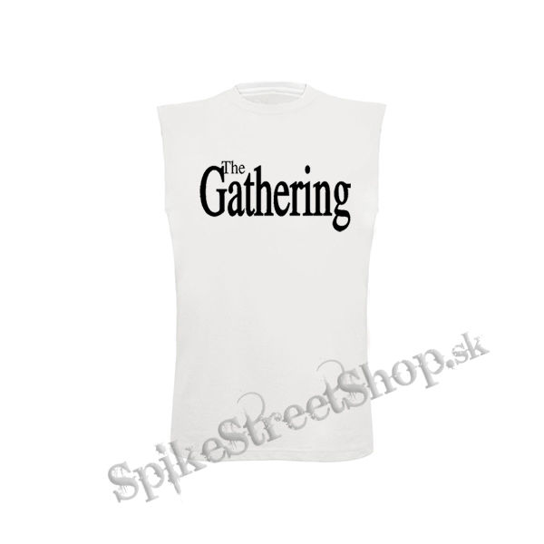 THE GATHERING - Logo Black - biele detské tričko bez rukávov