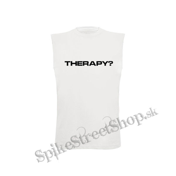 THERAPY - Logo Band - biele detské tričko bez rukávov