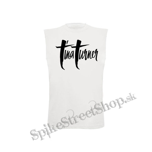 TINA TURNER - Logo - biele detské tričko bez rukávov