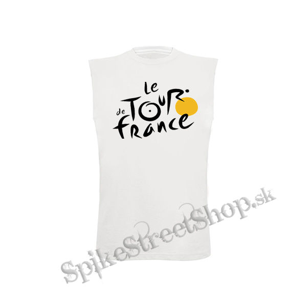 TOUR DE FRANCE - biele detské tričko bez rukávov