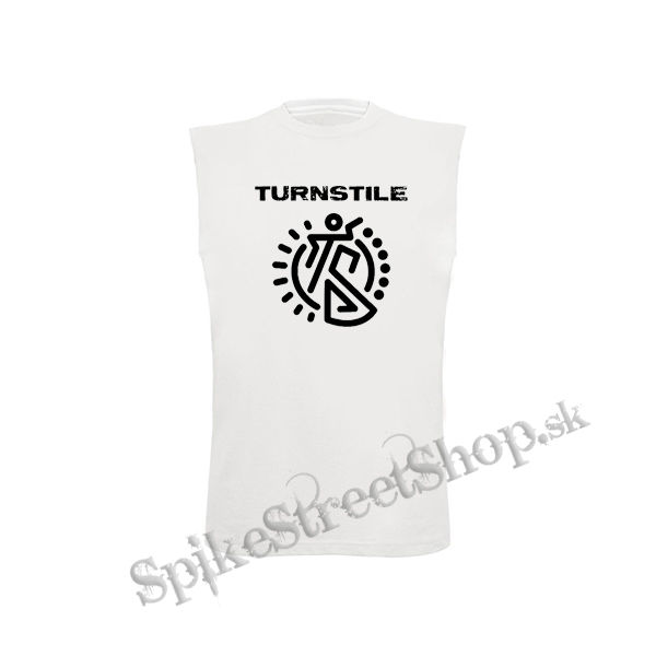 TURNSTILE - Logo Crest - biele detské tričko bez rukávov