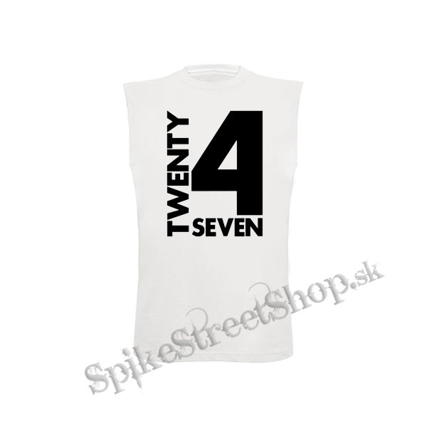 TWENTY FOR SEVEN - Logo - biele detské tričko bez rukávov
