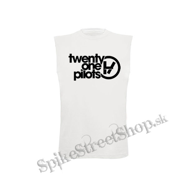 TWENTY ONE PILOTS - Logo - biele detské tričko bez rukávov