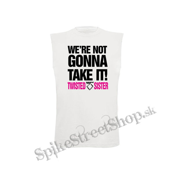 TWISTED SISTER - Were Not Gonna Take It  Motive 2 - biele detské tričko bez rukávov