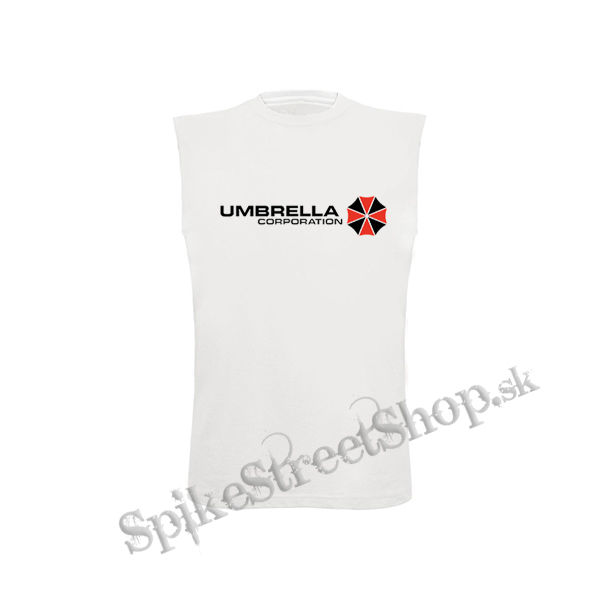 UMBRELLA CORPORATION - Logo Red White - biele detské tričko bez rukávov