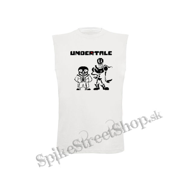 UNDERTALE - Sans And Papyrus - biele detské tričko bez rukávov