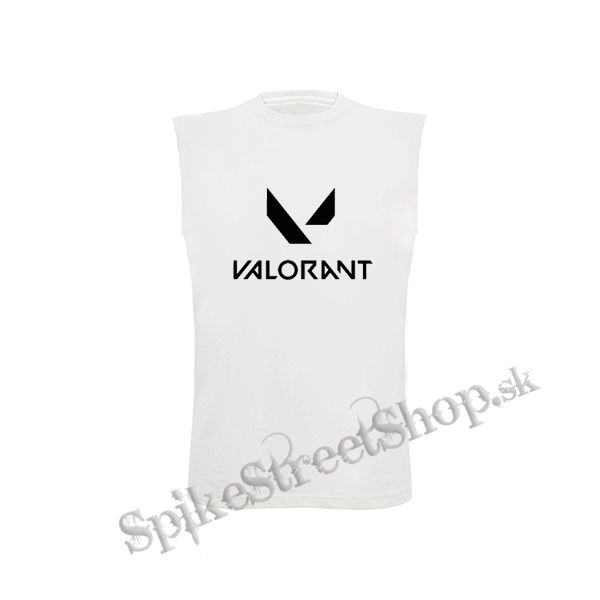 VALORANT - Logo - biele detské tričko bez rukávov