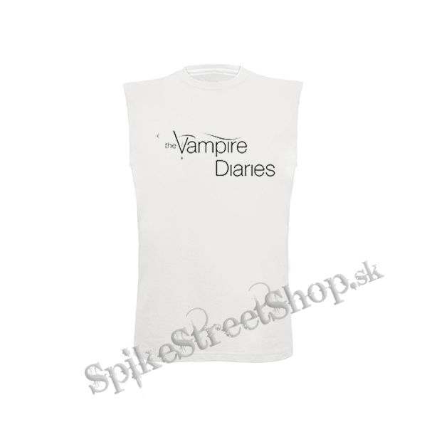 VAMPIRE DIARIES - Logo Motive 2 - biele detské tričko bez rukávov